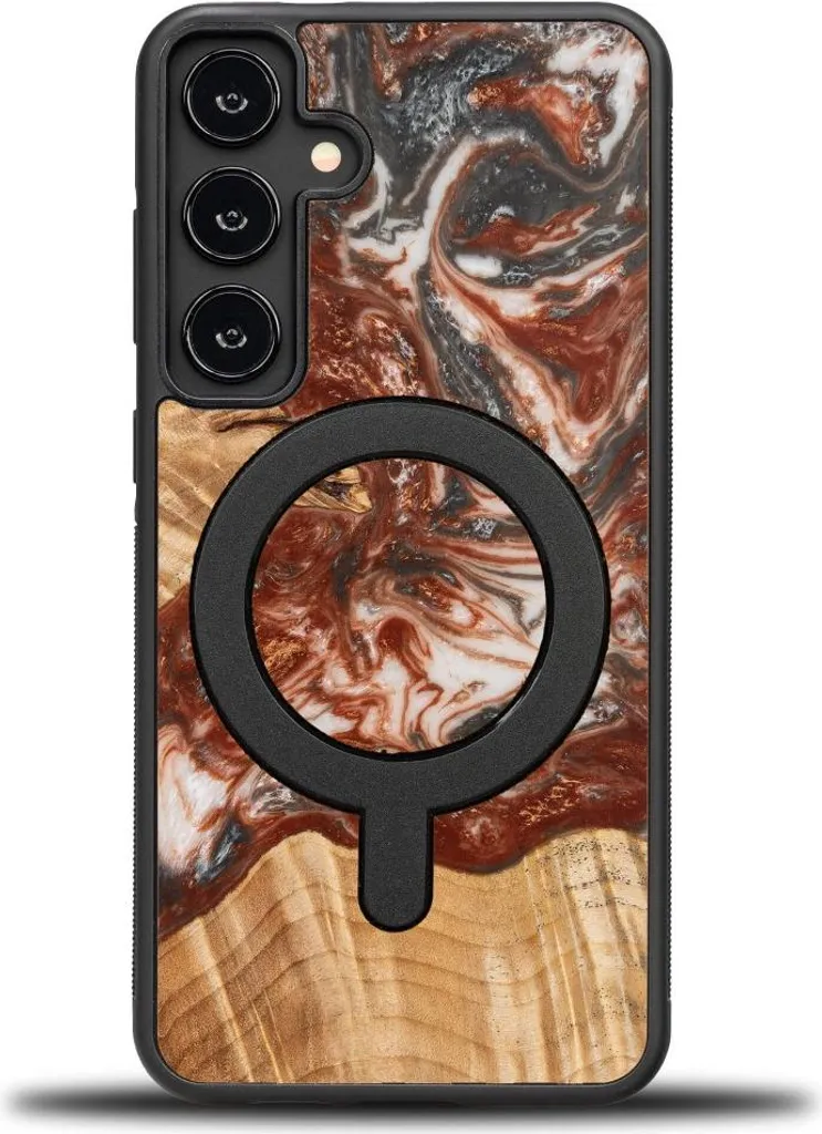 Samsung S24 FE 5G: Cover MagSafe Bewood Venere in Legno Unique