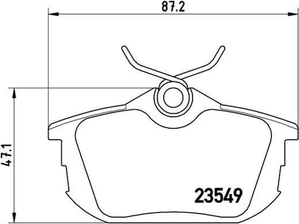 Plaquettes de Frein pour Mitsubishi Colt et Carisma Brembo P 54 023 OE
