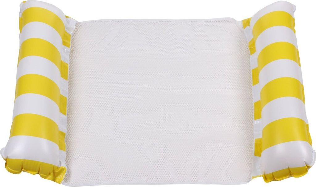 Float Stripe aufblasbare Wasserhängematte gelb