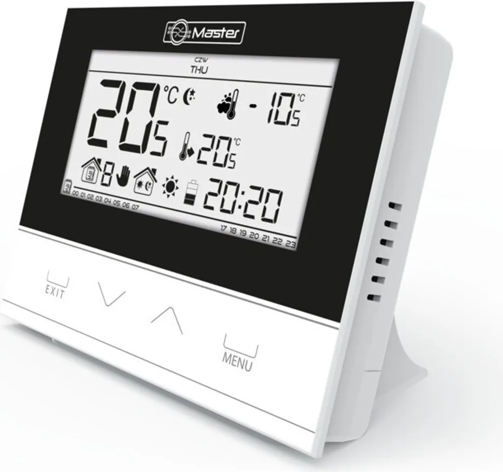 Thermostat d'ambiance Master EU-292V3 avec écran LCD et contact sec 2pts