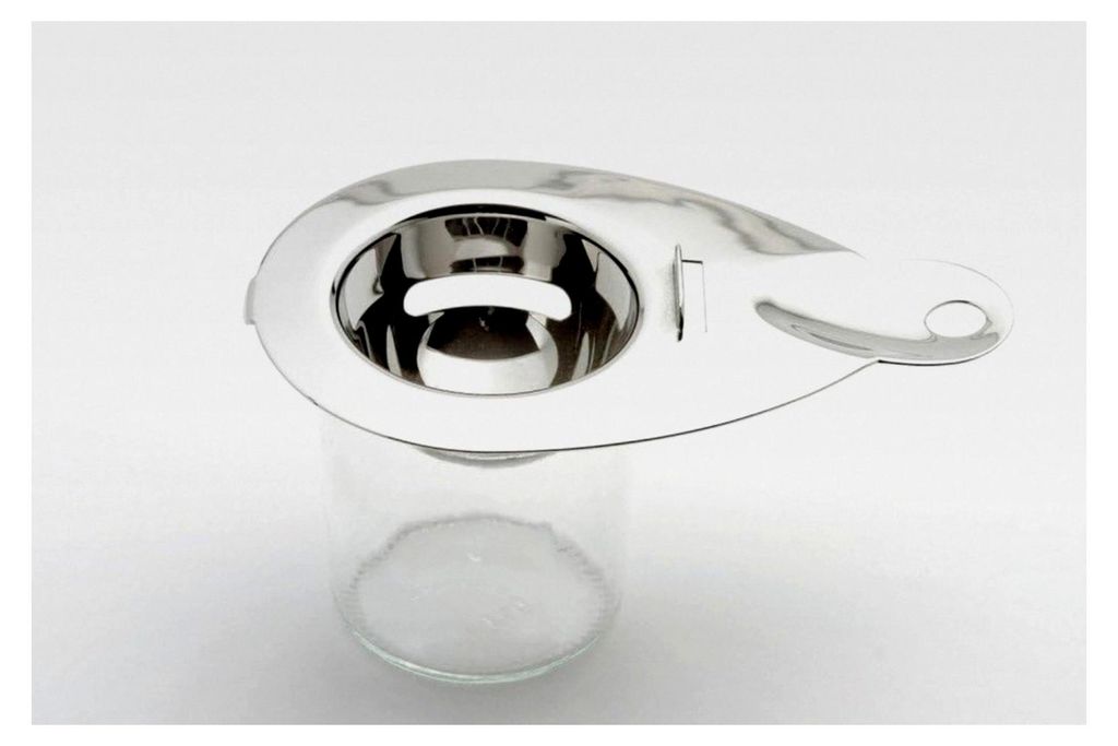 Eiertrennhilfe, Edelstahl, Silber, 13x8x3 cm
