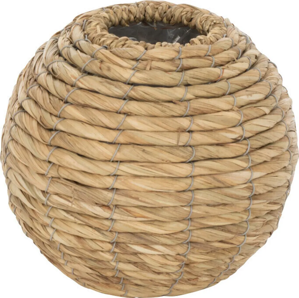 Vase Yumi Kugel Strih Naturel J-Line - Petit Soliflore Design Rond 11cm