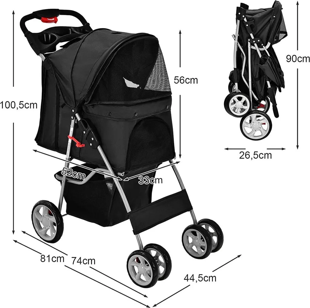 Poussette légère Hipet gris : solution compacte pour voyager sans encombre - 9