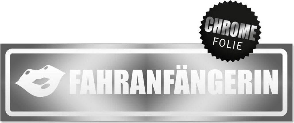 Fahranfängerin Kuss invertiert Magnetschild Schild magnetisch