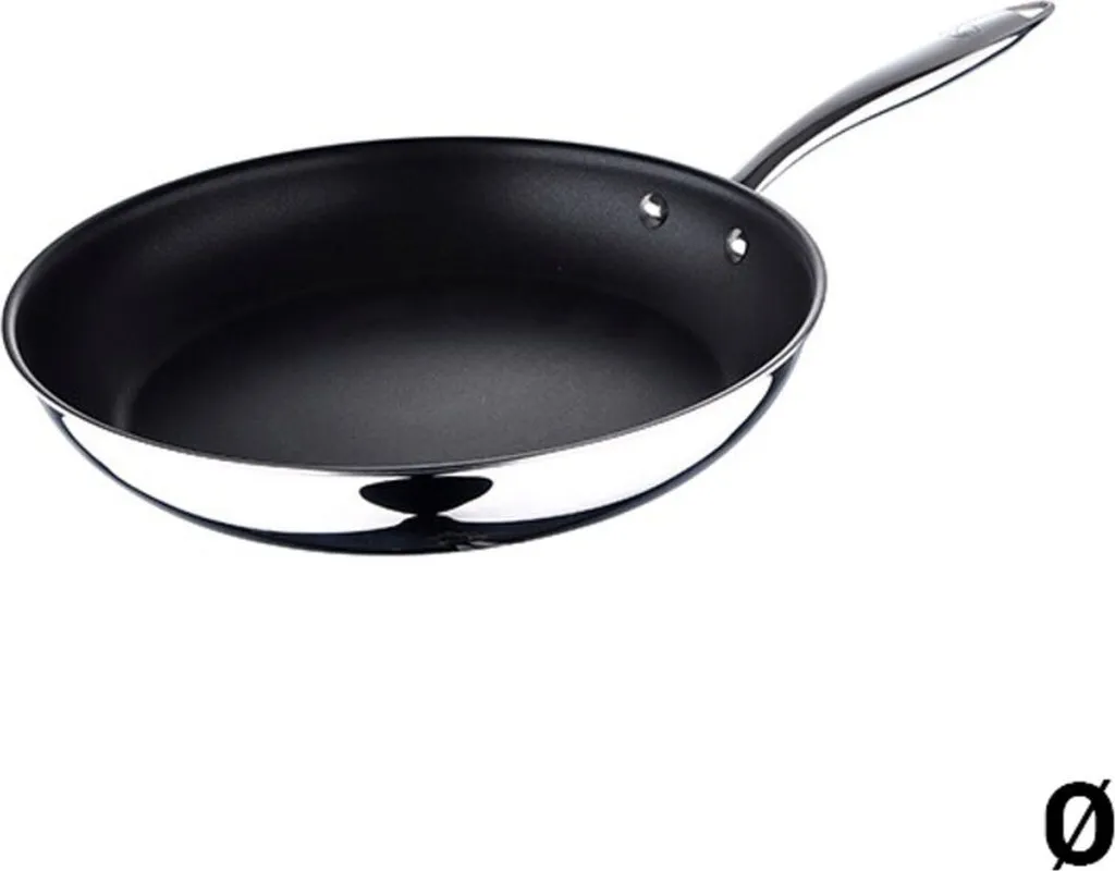 Masterpro Padella 24 cm Argento Inox - Performance da Chef Professionista
