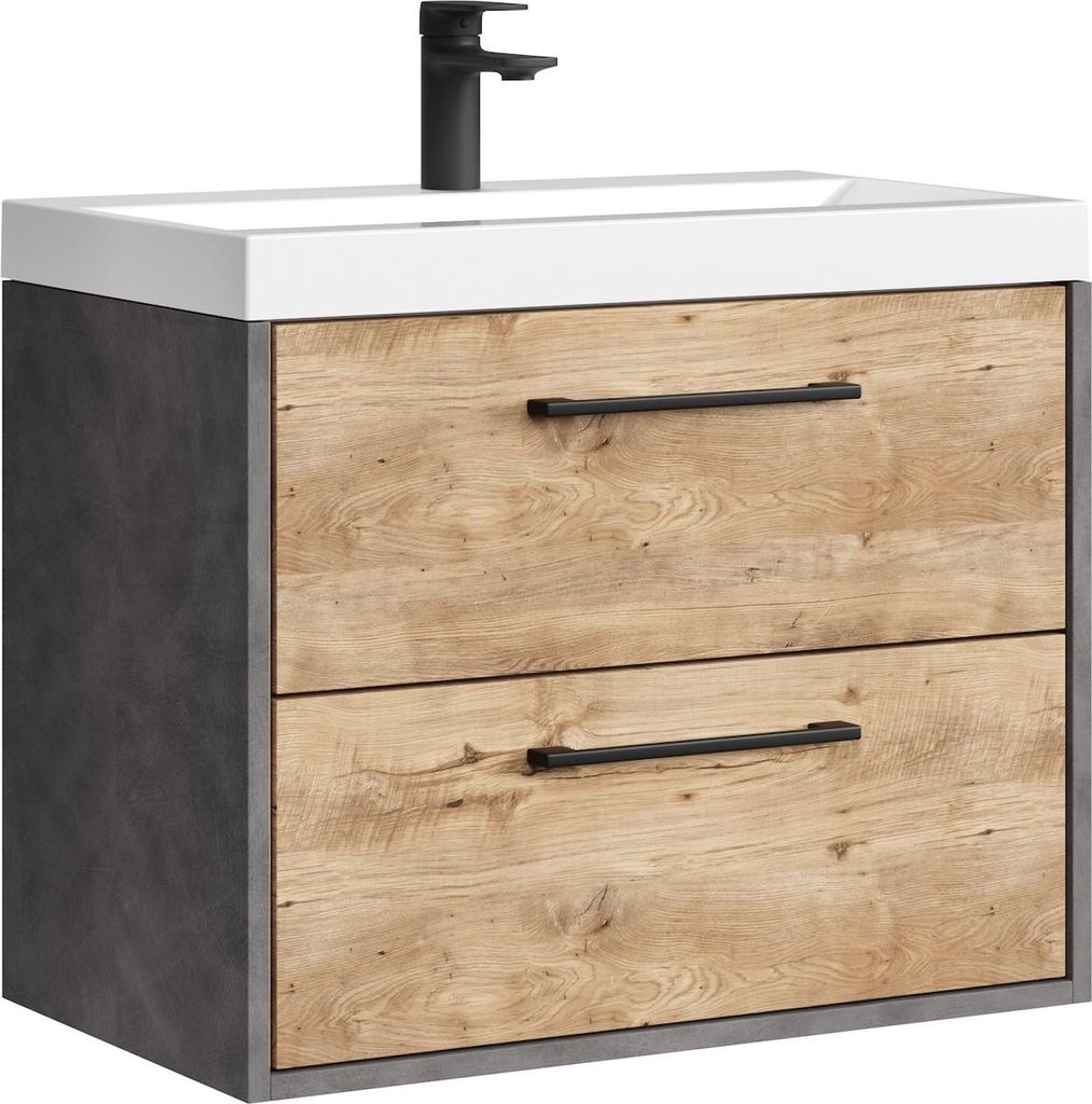 Set mobili da bagno Florence 01 60 cm – Grigio scuro con Immagine del prodotto 