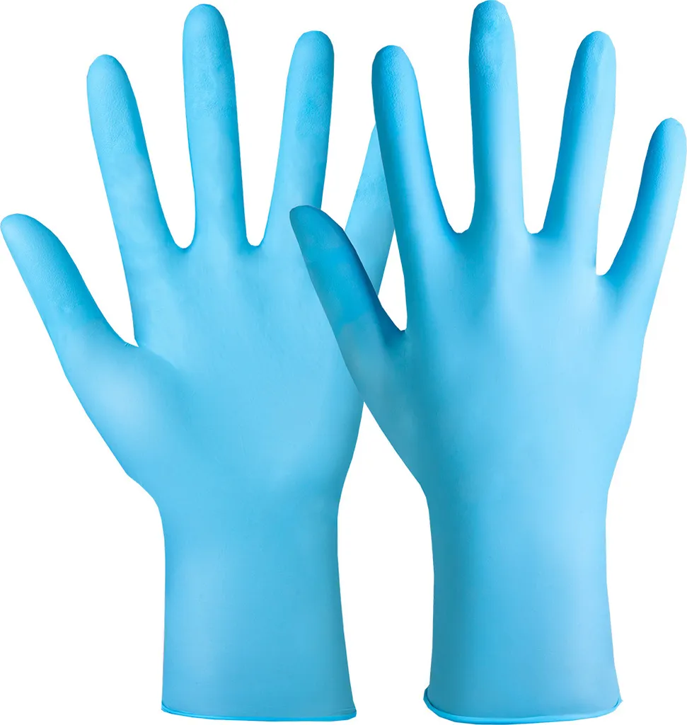 Gants Nitrile Bleu 0,09mm 100pcs N50 Touch 905600 Hase Safety Taille L