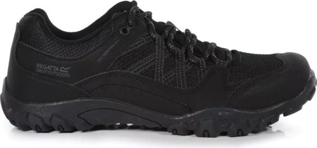 Regatta Edgepoint Kinder-Trekkingstiefel wasserdicht schwarz 32
