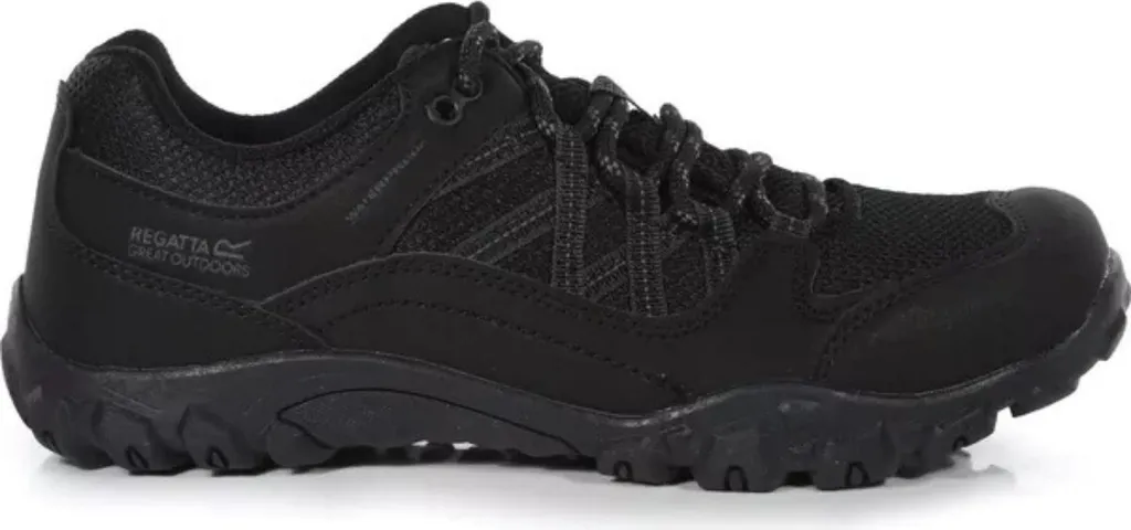 Bottes de randonnée Regatta Edgepoint enfants imperméables noir 34