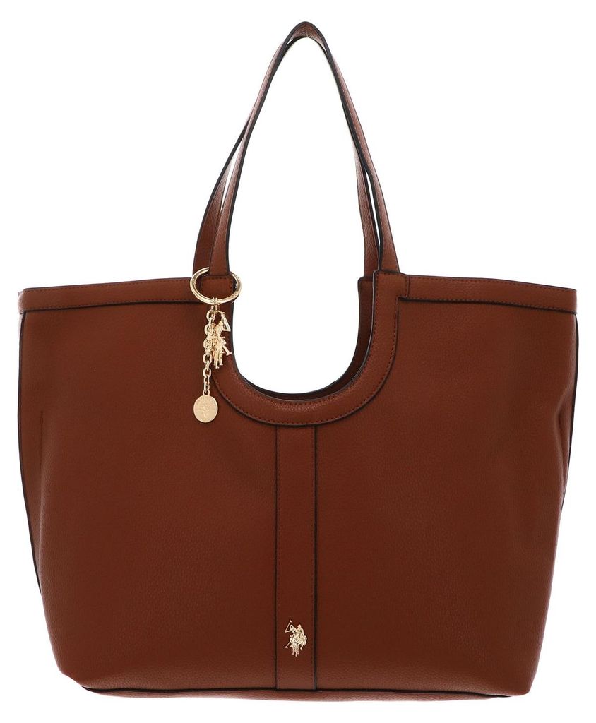 U.S. POLO ASSN. Schultertasche Lawson Shopping Bag Tan braun