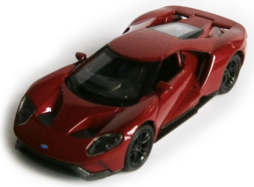 FORD GT 2017 12cm Metall Modellauto Modell Auto Metall Spielzeugauto Geschenk 16 (Dunkelrot)