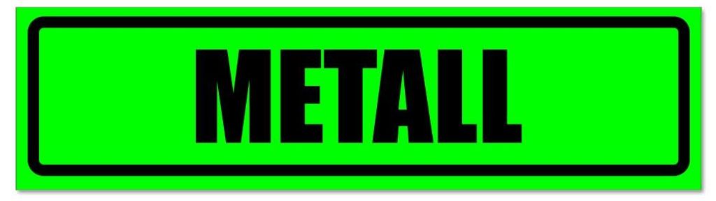 Kiwistar - Autoaufkleber - Grün - Schwarz - 60 x 16 cm - Metall invertiert - Hinweis Aufkleber Sticker für Auto, Kfz, Fahrrad, PKW, LKW
