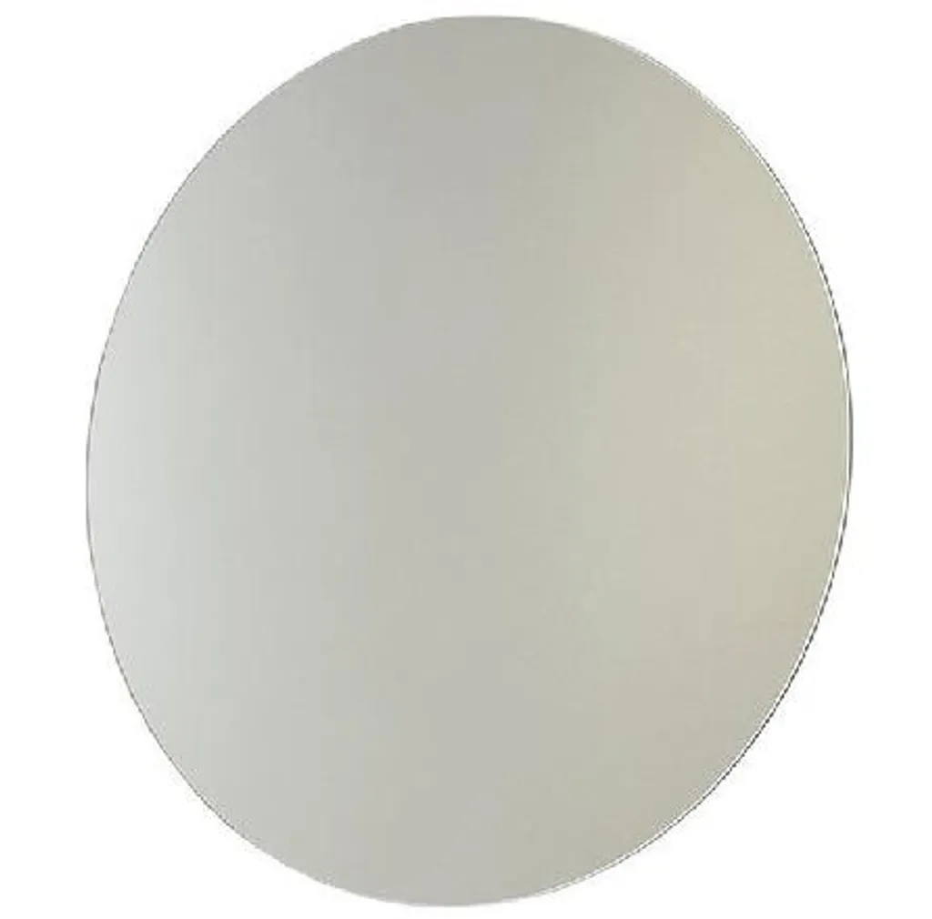 Miroir circulaire Aqualine Ø 800 mm sans charnière finition argentée
