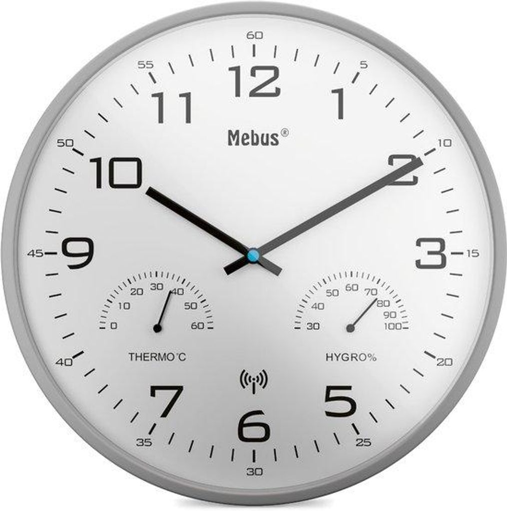 Horloge murale radio MEBUS plastique Image du produit 