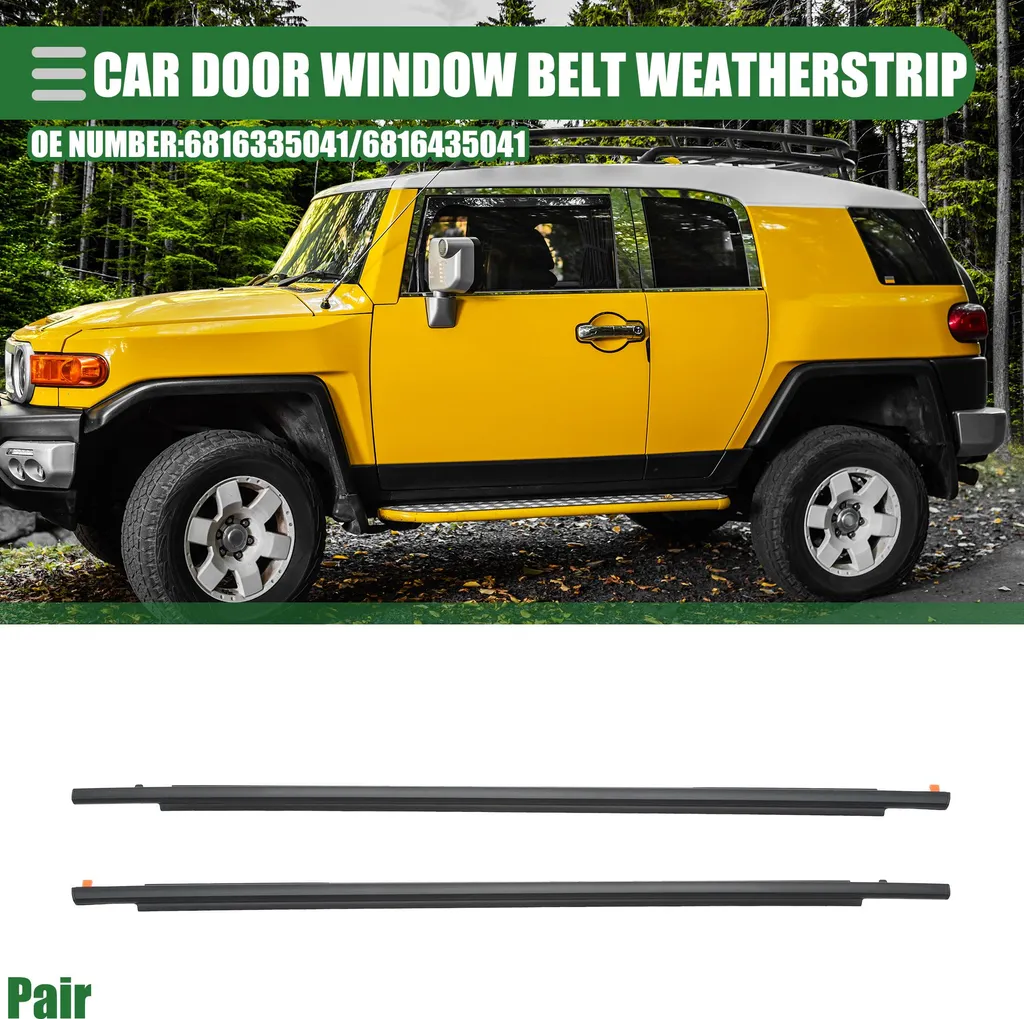Coupe-froid de vitre avant Toyota FJ Cruiser, lèche-vitre extérieur x2