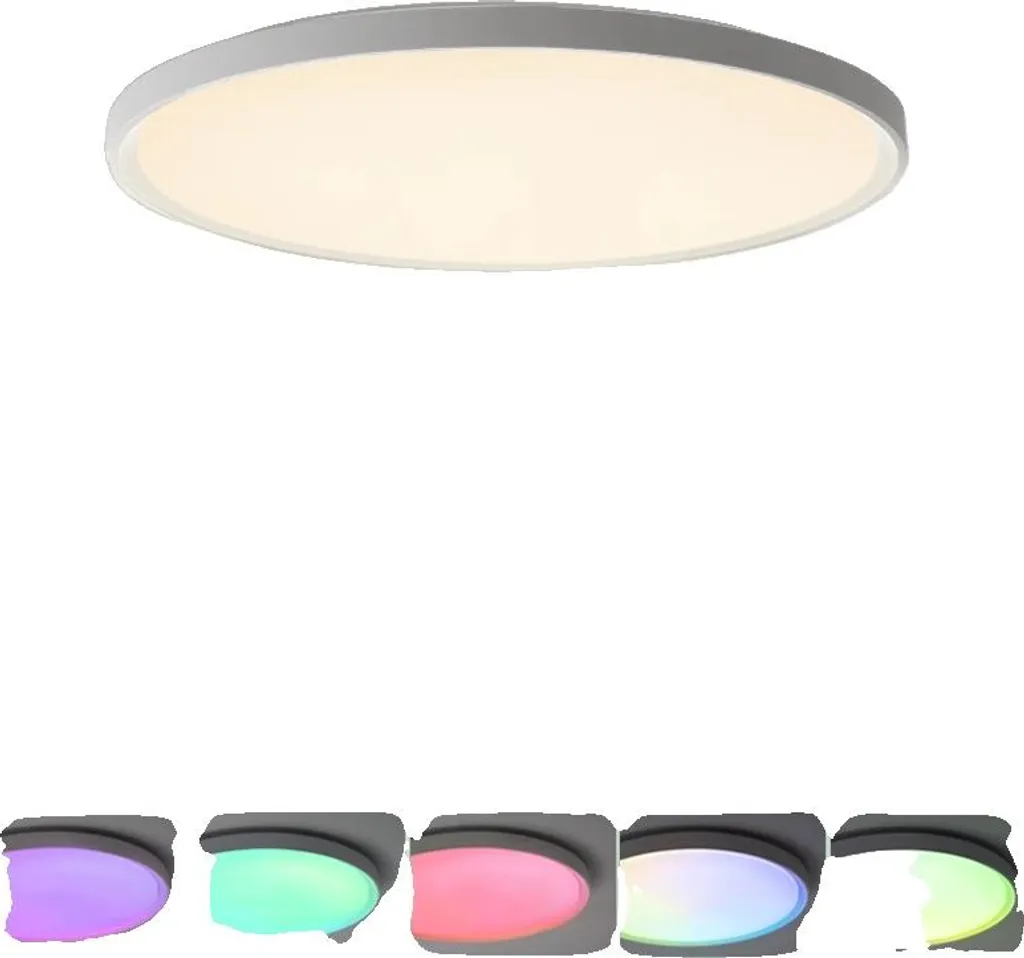 Plafonnier multicolore RGB réglable 46 cm avec télécommande et WiFi app