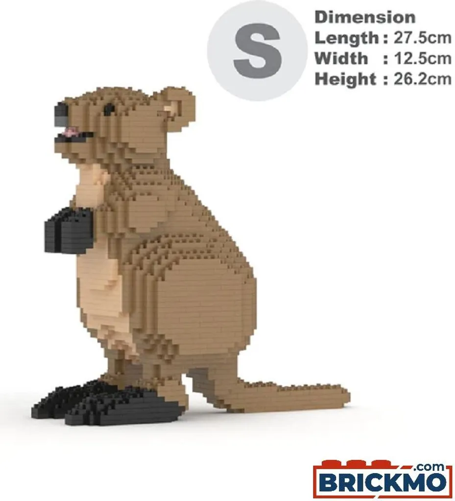 JEKCA Bricks Quokka 01 ST19ML62 Sculpture en Briques à Construire 23cm