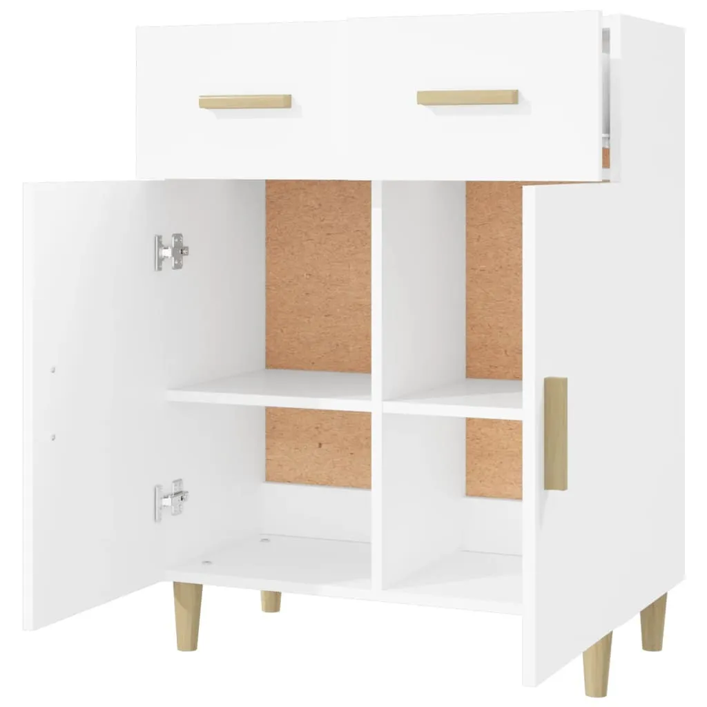 Credenza Bianca 69,5x34x89 Maison Exclusive | Mobiletto per Ufficio e Casa - 4
