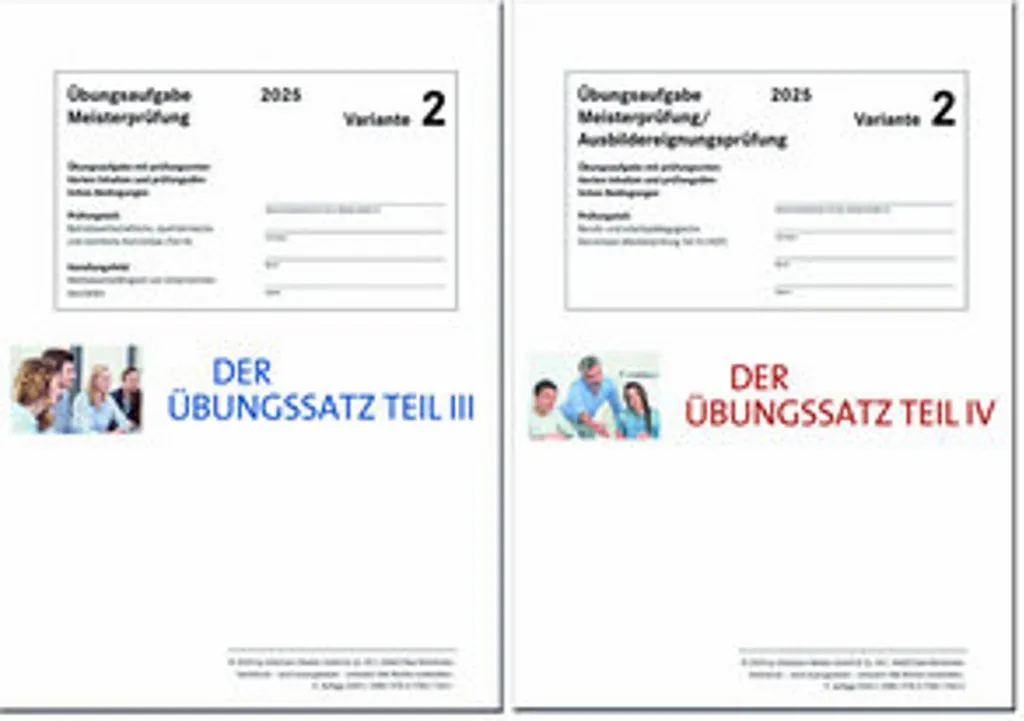 Das Übungspaket Teile III + IV Variante 2 Matériel de Préparation Examen