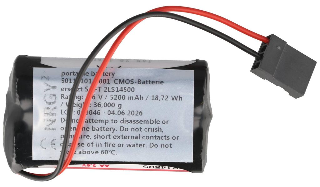 Akumulator 3.6V zastępuje SAFT 2LS14500 3.6V 5.2Ah, GEB Zdjęcie produktu 
