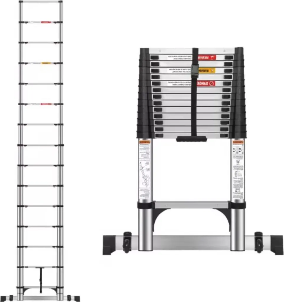 Échelle 5m Trivano inox 2 en 1 - Modèle pliable télescopique charge 150kg