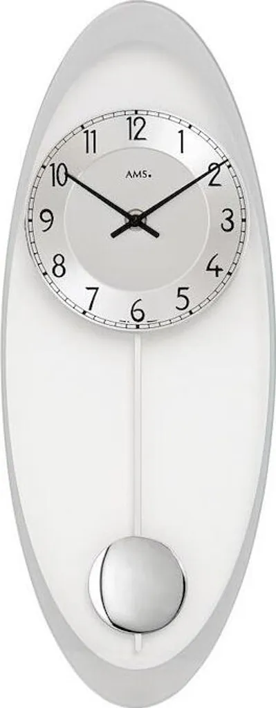 Horloge à pendule AMS 7416 - Pendule murale de précision au design épuré