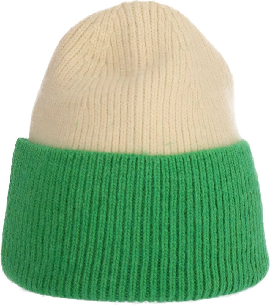 Wintermütze warm Winter Mütze Strick-Mütze Beanie-Mütze One-Size Herren Damen Uni Grün