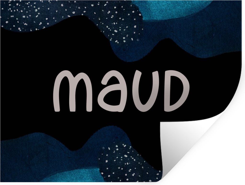 MuchoWow Wandtattoo Wandsticker Wandaufkleber Maud - Pastell - Mädchen 120x90 cm Selbstklebend und Repositionierbar - Aufkleber
