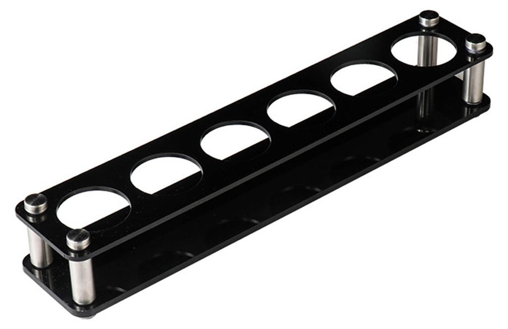 Weinglashalter, hochstabil, transparent, leicht, quadratisch, schwerer Sockel, Schnapsglasständer für Bar A
