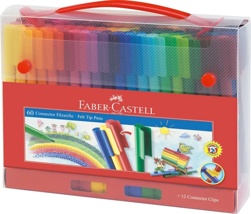 Crayon feutre lavable Connector - Coffret éducatif de 480 feutres colorés