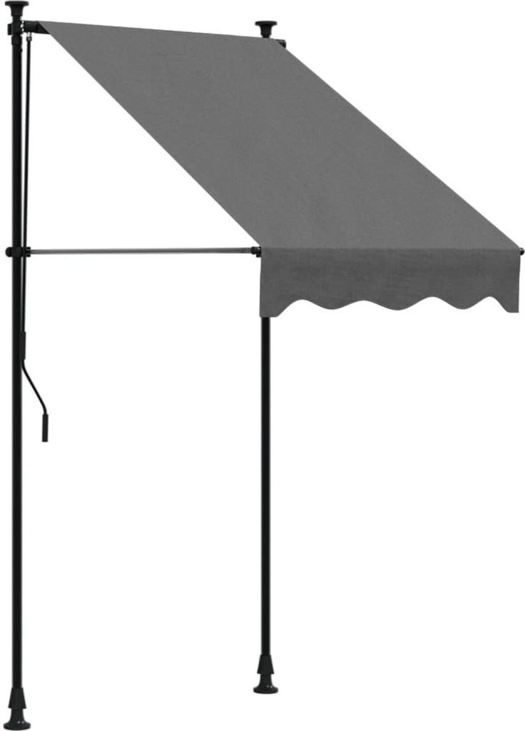 vidaXL Tenda retrattile antracite 100x150 cm in tessuto e Immagine del prodotto 