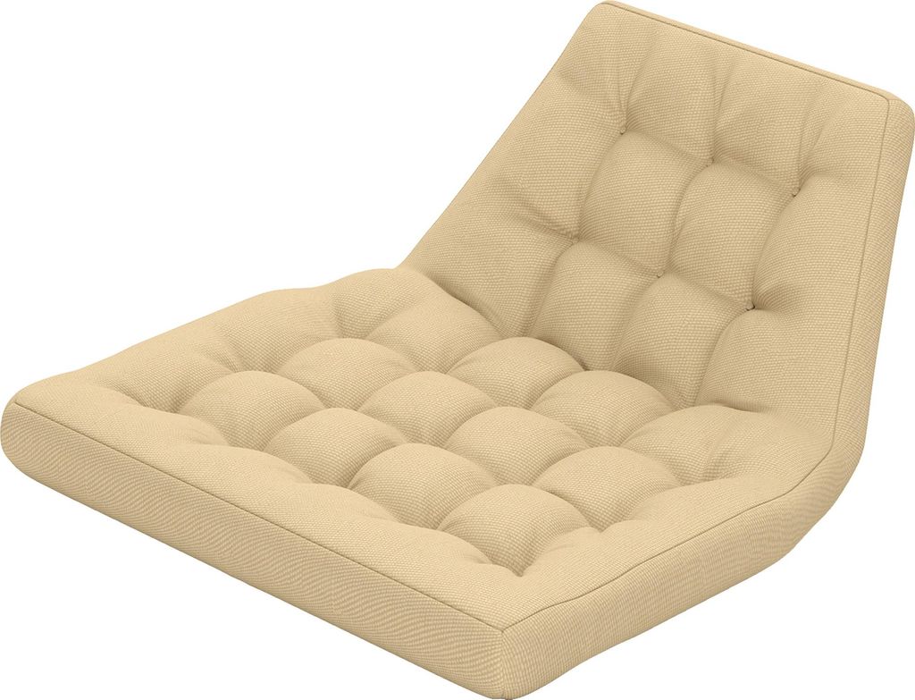 Beige Outdoor-Sitzkissen für Hängekorb und Schaukelstühle, Wetterfestes Polsterkissen, Gartenmöbel-Auflagen