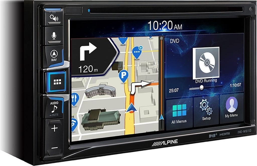 ALPINE INE-W611D 2-DIN navigácia DAB+ Bluetooth MP3 FLAC Obrázok produktu 