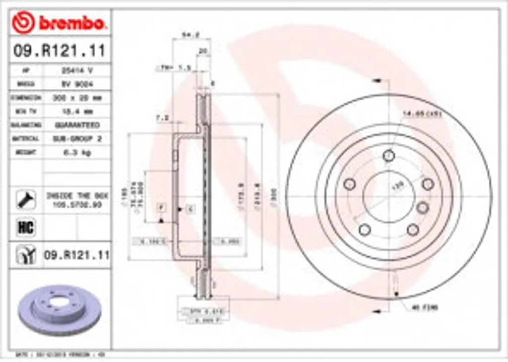 Disque de frein Brembo 09.R121.11 : Stop aux vibrations sur BMW Z4 E89