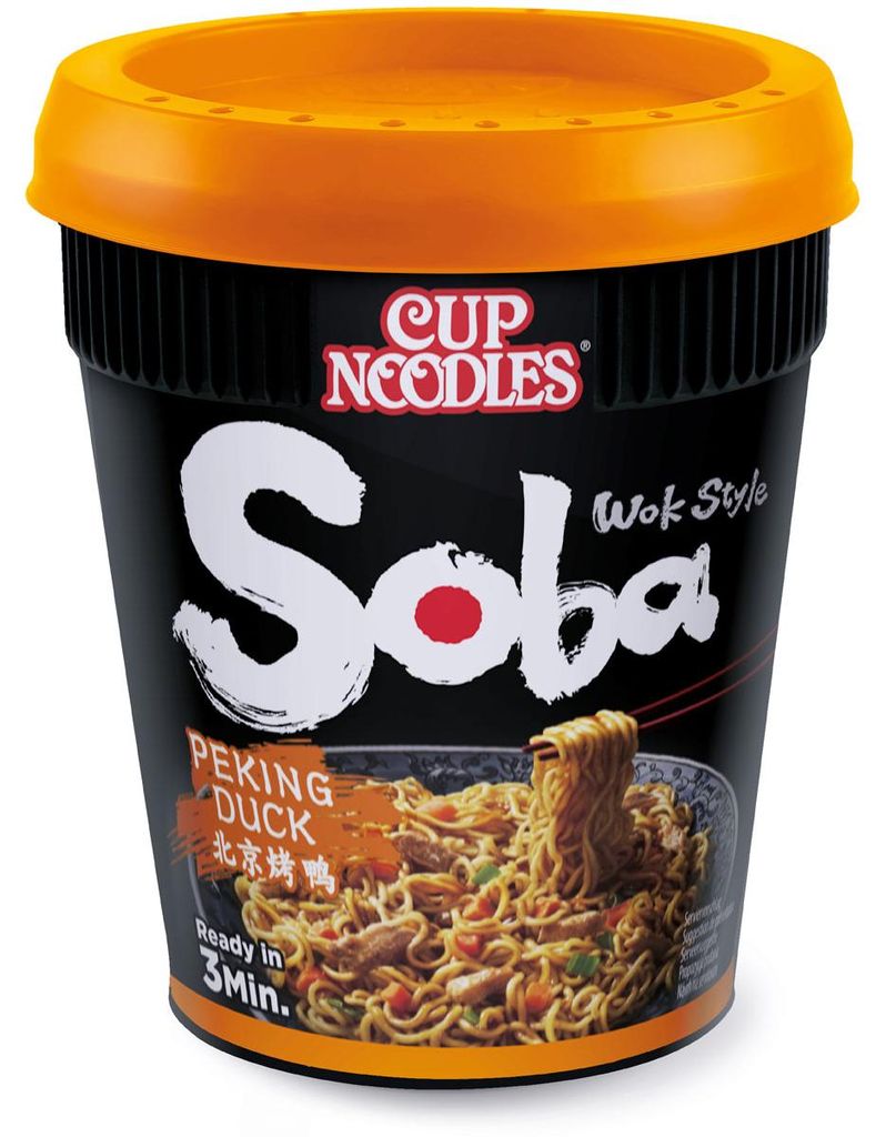 Nissin Soba Peking Duck, Instant-Suppennudel, 87 g, Produktbild 