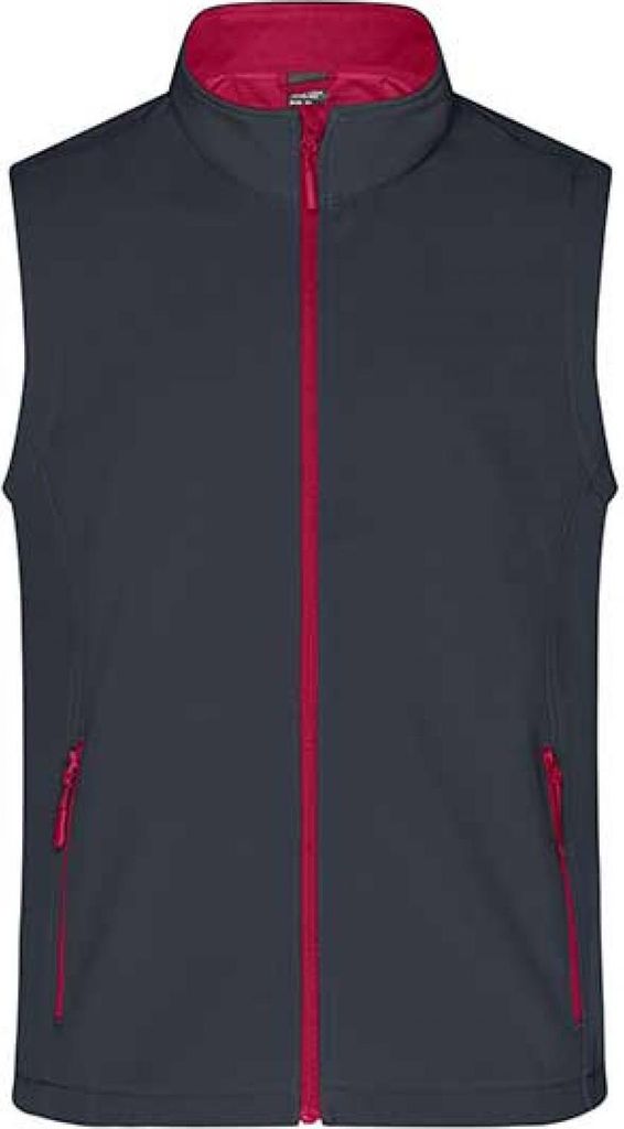 Softshellweste für Promotion und Freizeit iron-grey/red, Gr. L