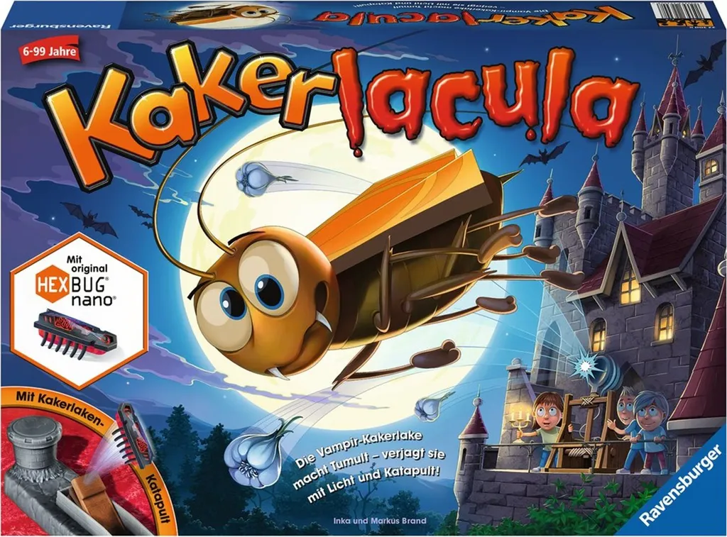 Kakerlacula Ravensburger 22300 Jeu Lumineux et Interactif avec Hexbug