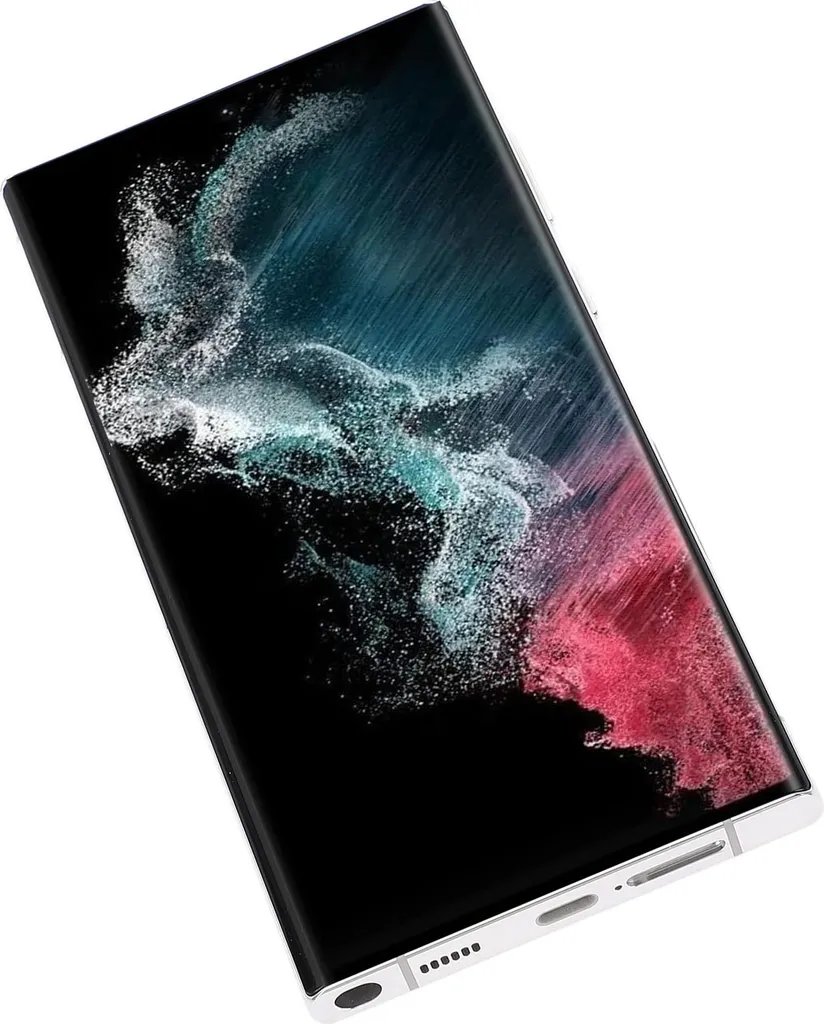 Bloc Écran LCD et Vitre Tactile pour S22 Ultra 5G Or avec Cadre Montage