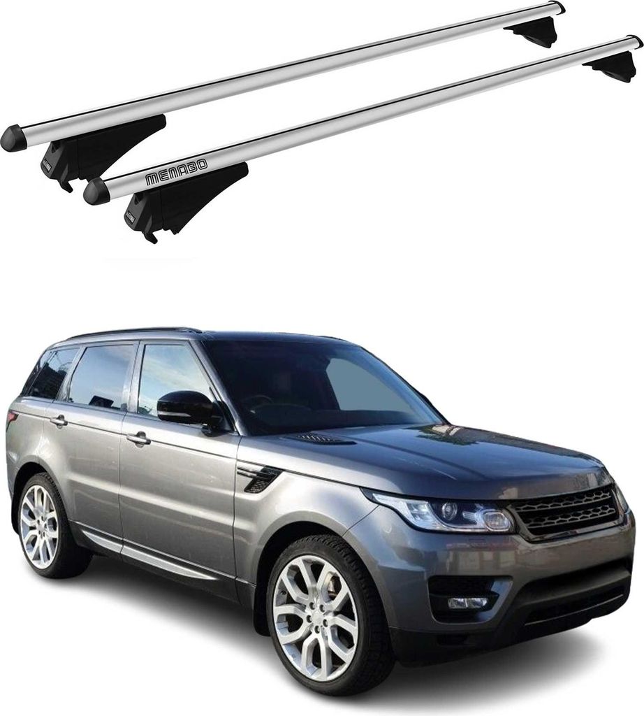 Menabo Dachträger für Land Rover Range Rover Sport L494 2013-2018 75kg Silber 2x