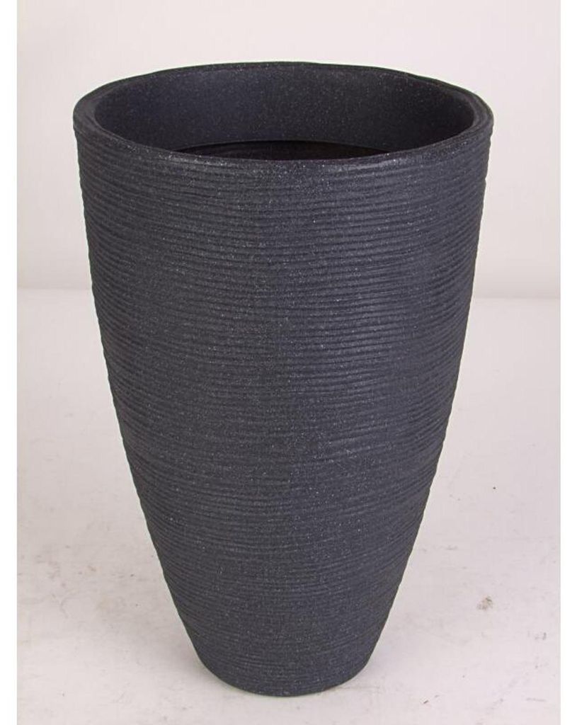 Vaso per fiori Vaso per piante Vaso rotondo antracite Immagine del prodotto 