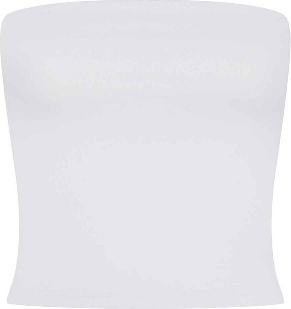 SF - Kurzes Top Bandeau für Damen RW10551 (XS) (Weiß)
