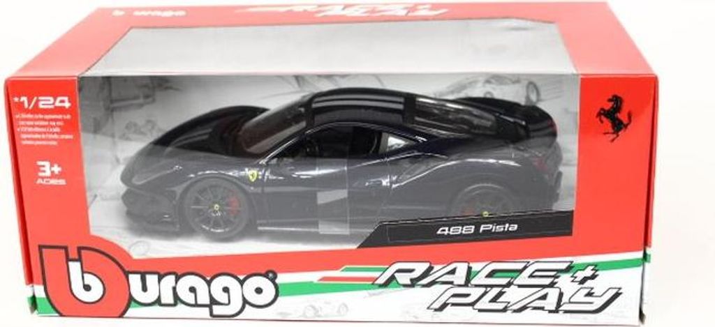 Bburago 18-26026B - 1:24 Race & Play Ferrari 488 Pista blau Obrázok produktu 