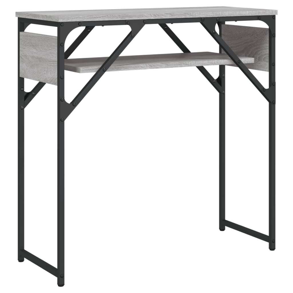 Consolle con ripiano grigio Sonoma 75x30x75cm in materiale Immagine del prodotto 