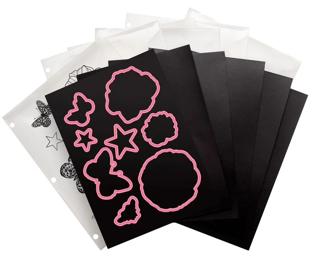 Pochette de Rangement Magnétique pour Dies et Tampons Clear - 12 Unités