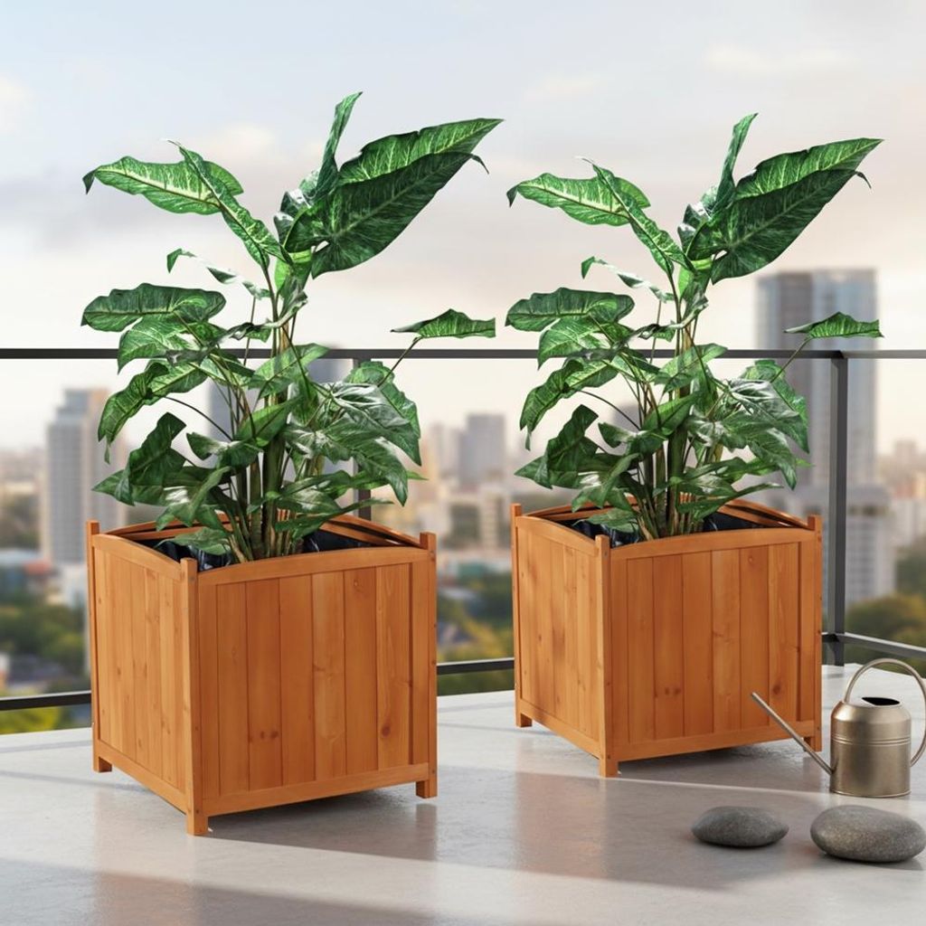 Mucola Blumentopf Blumenkasten eckig Blumenständer Produktbild 