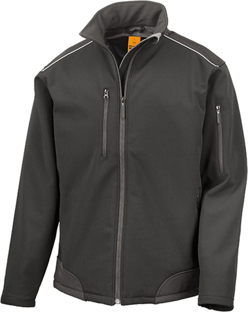 Result WORK-GUARD R124X | Ripstop Softshell Work Jacket / Arbeitsjacke - Farbe: Black - Größe: S