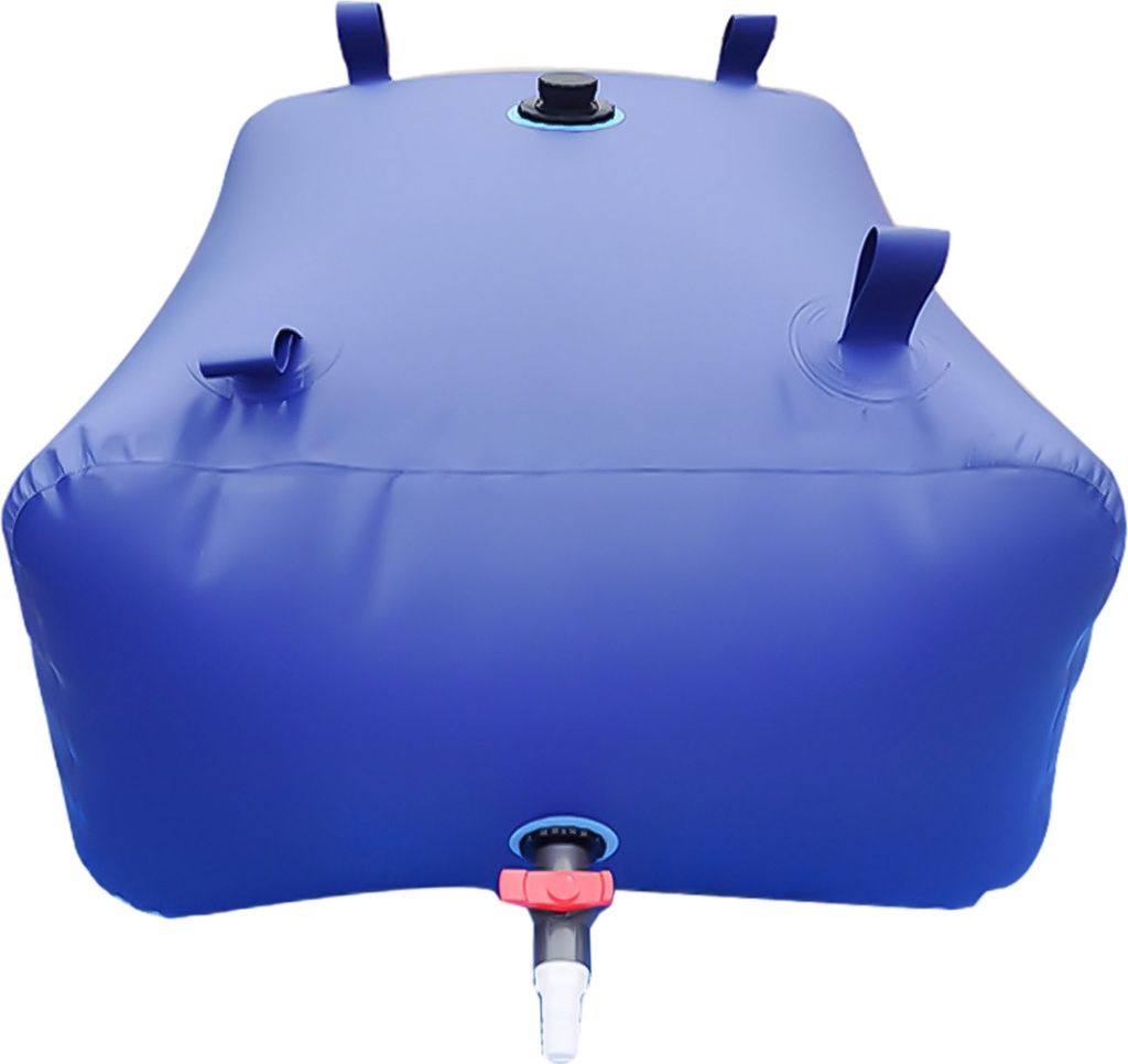 Large Capacity Water Storage Bladder 400L / 105.67Gal Foldable Portable Water Tank Camping Garden Drought Resistance Collapsible Emergency Soft Water