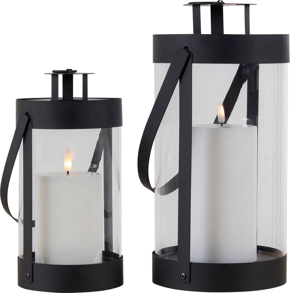 Offerta Set 2 Lampade Esterno Bondi Nere | Montaggio Facile E27