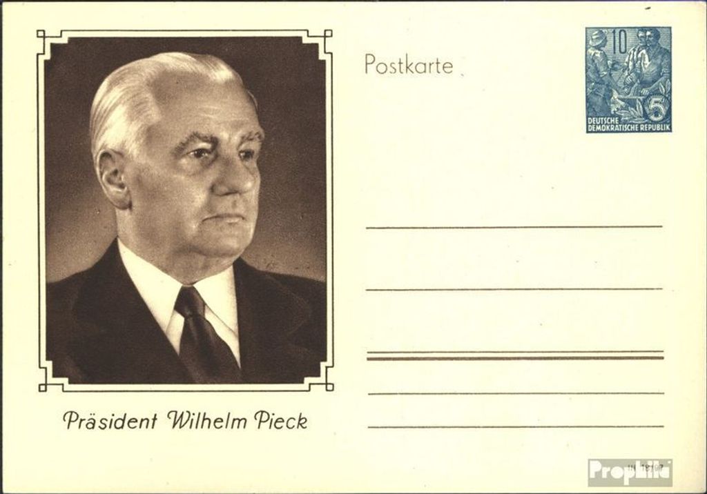 Belege Ganzsachen DDR 1956 P67 Amtliche Postkarte Werktätige