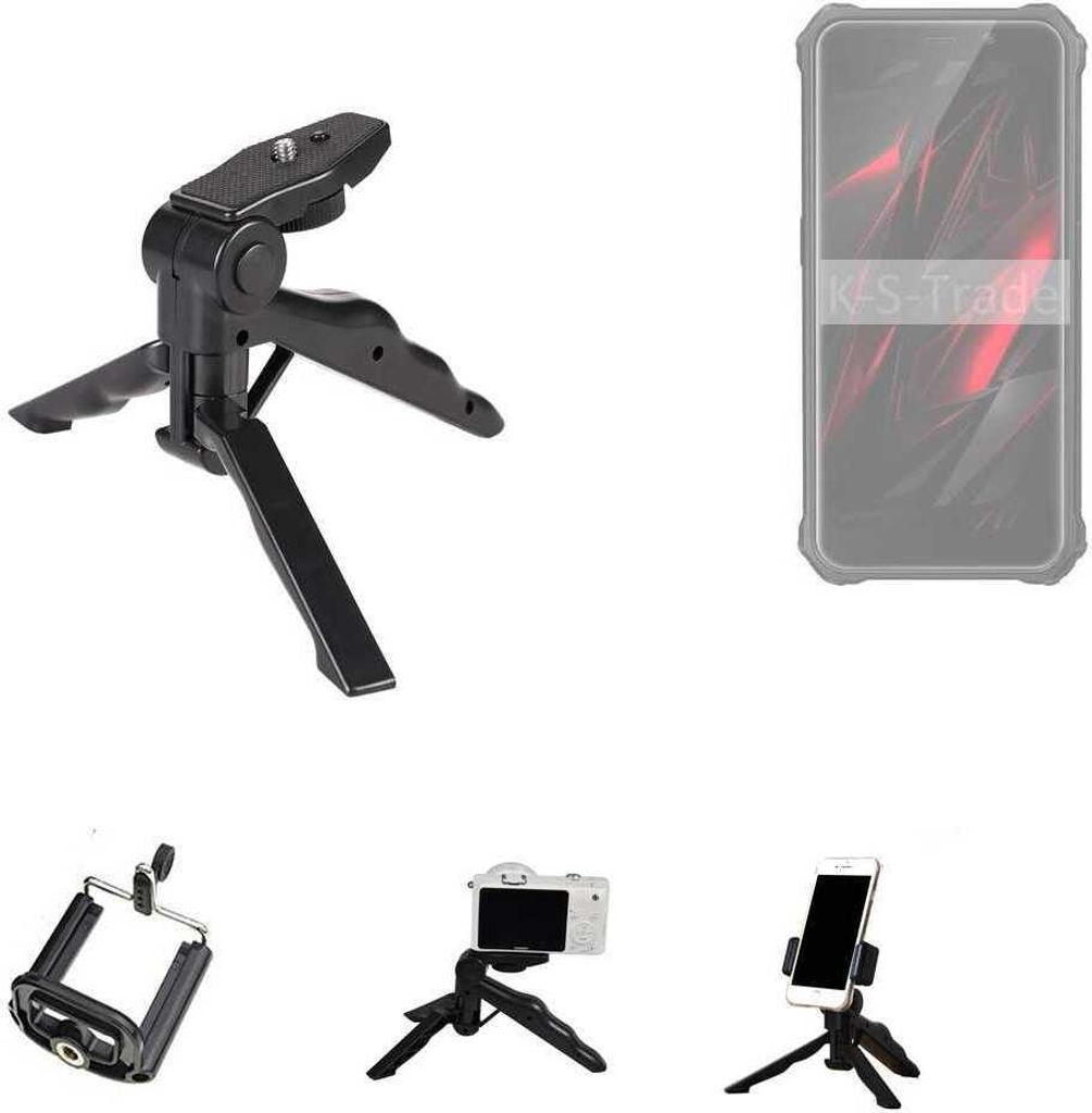 K-S-Trade Stativ Tisch-Ständer Dreibein Handy-Stativ Ständer kompatibel mit FOSSiBOT F101 Pro Mini-Stativ Smartphone Tripod Handy-Stativ aus Plastik